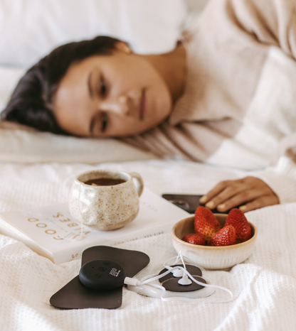 Close-up of Relief Pro large gel pad showing soft reusable gel surface.